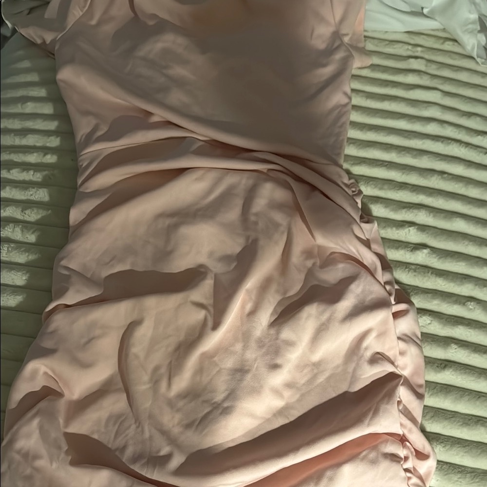Pink Ruched Dress - Picture 3 of 3